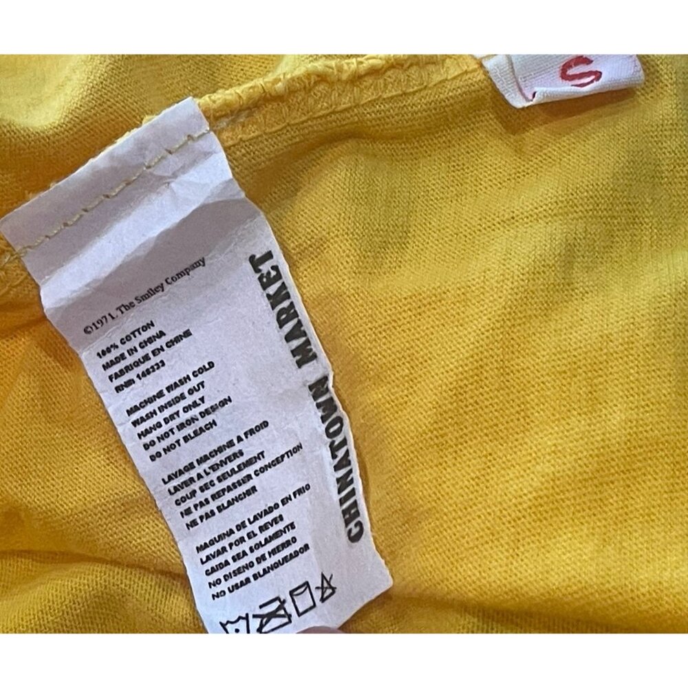 CHINATOWN MARKET YELLOW TEE SZ SMALL - Picture 4 of 6